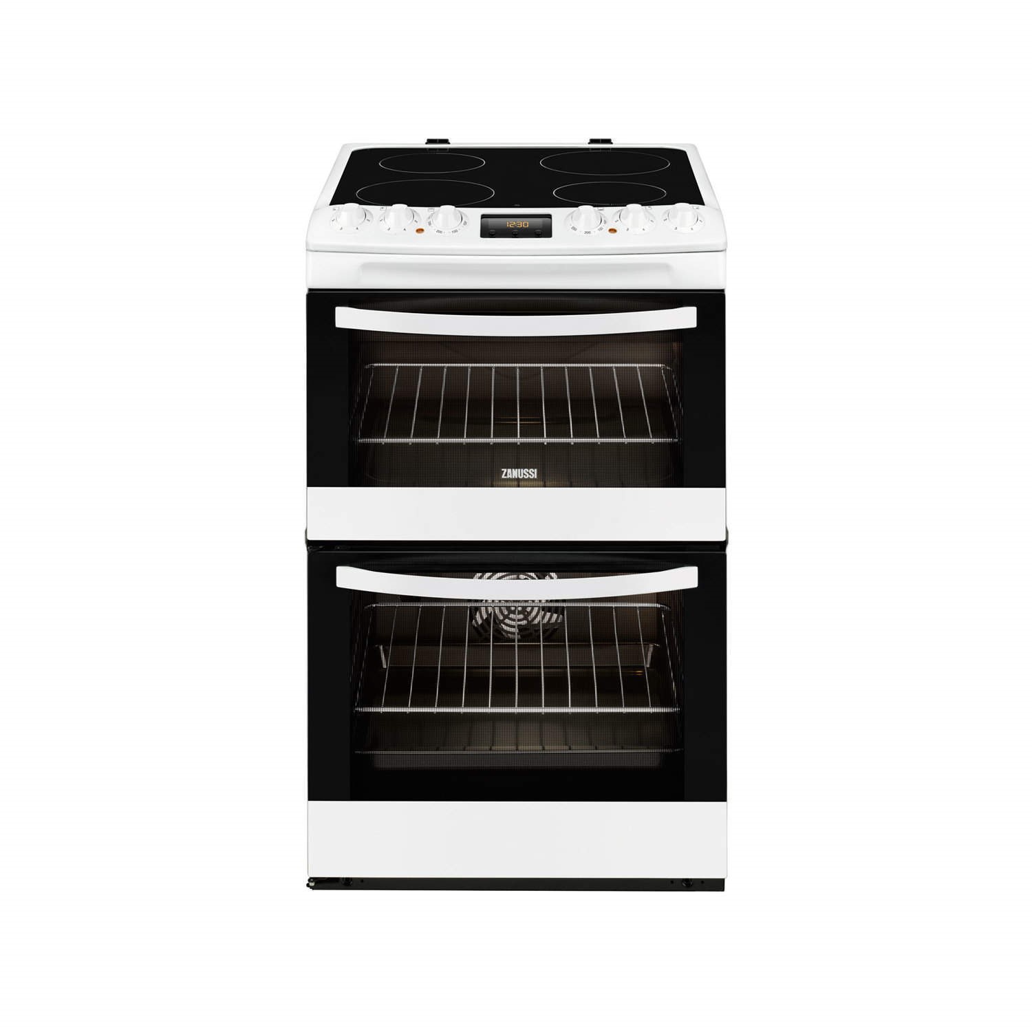 zanussi 55cm double oven electric cooker