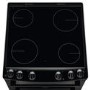 Refurbished Zanussi ZCV66050BA 60cm Double Oven Electric Cooker with Ceramic Hob Black