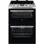 Refurbished Zanussi ZCV66250XA 60cm Double Oven Electric Cooker with Catalytic Liners Stainless Steel
