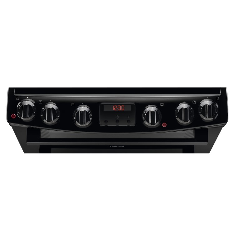 Refurbished Zanussi ZCV66250XA 60cm Double Oven Electric Cooker with Catalytic Liners Stainless Steel