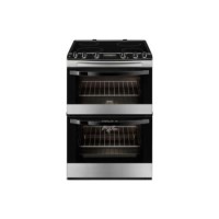 Zanussi ZCV68300XA 60cm Double Oven Electric Cooker With Ceramic Hob - Stainless Steel