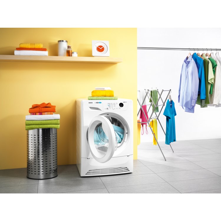 Zanussi ZDC8203WR 8kg Freestanding Condenser Tumble Dryer - White