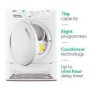 Zanussi 7kg Freestanding Condenser Tumble Dryer - White
