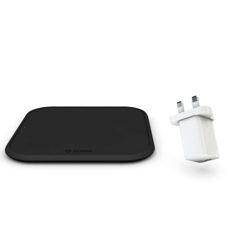 Zens Charging Starter Pack - Wireless Charging Pad + USB-C Wall Plug