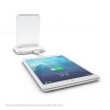 Zens Aluminium Stand 10W Wireless Charger with Built In USB Charging Port - White