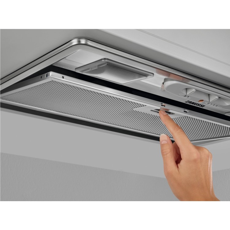 Zanussi 52cm Canopy Cooker Hood - Silver