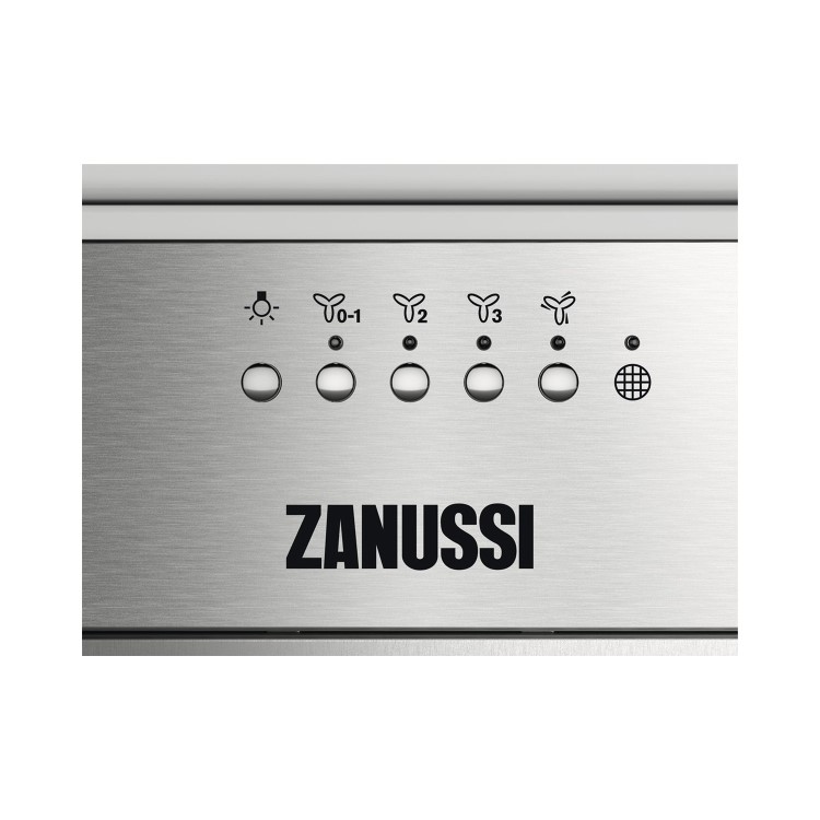 Zanussi 54cm Canopy Cooker Hood With Hob2Hood - Stainless Steel