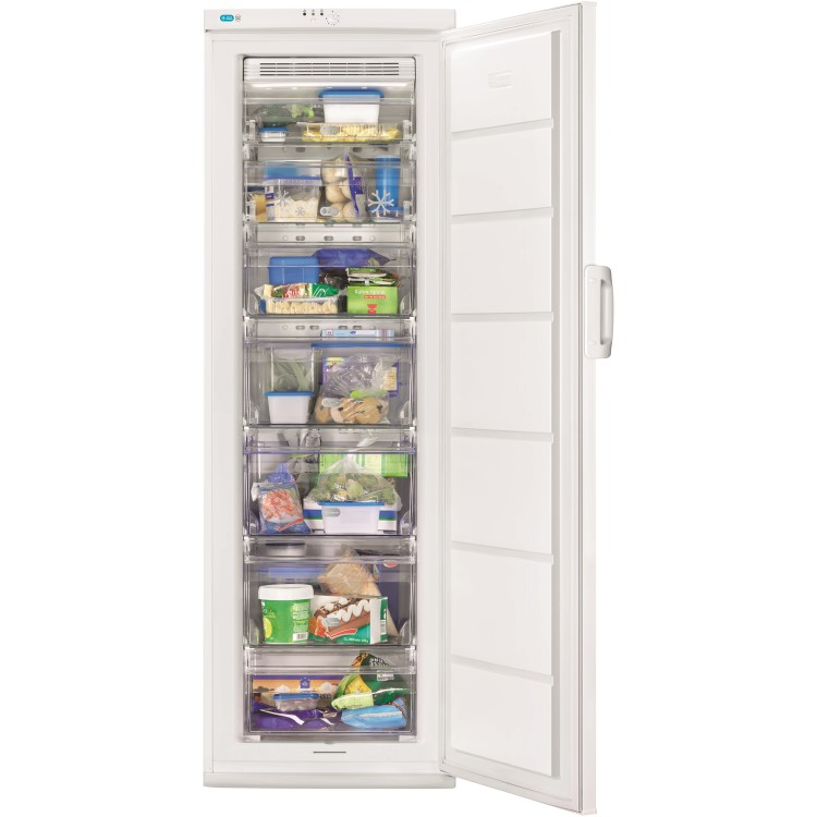 Zanussi ZFU25113WV 229 Litre Freestanding Upright Freezer 185cm Tall Frost Free 59.5cm Wide - White