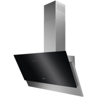 Zanussi 90cm Angled Chimney Cooker Hood - Black