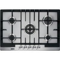 Zanussi ZGG76524XS 75cm Wide 5 Burner Gas Hob Stainless Steel