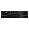Zanussi Series 60 75cm 5 Burner Gas on Glass Hob - Black