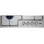 Zanussi ZGH65411XB 60cm Four Burner Gas Hob With Enamel Pan Stands - Stainless Steel