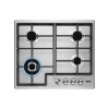 Zanussi ZGH66424XX 60cm Four Burner Gas Hob With Cast Iron Pan Stands - Stainless Steel
