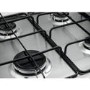 Zanussi ZGH75524XX 75cm Five Burner Gas Hob With Enamel Pan Stands - Stainless Steel