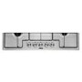 Zanussi ZGH75524XX 75cm Five Burner Gas Hob With Enamel Pan Stands - Stainless Steel