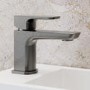 GRADE A1 - Gunmetal Mono Basin Mixer Tap - Zana