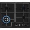 Zanussi Series 40 60cm 4 Burner Gas Hob with Wok Burner - Black