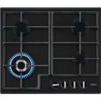 Refurbished Zanussi Series 40 ZGNN645K 60cm 4 Burner Gas Hob with Wok Burner Black Refurbished Zanussi Series 40 ZGNN645K 60cm 4 Burner Gas Hob with Wok Burner Black