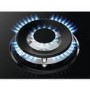Refurbished Zanussi Series 40 ZGNN645K 60cm 4 Burner Gas Hob with Wok Burner Black