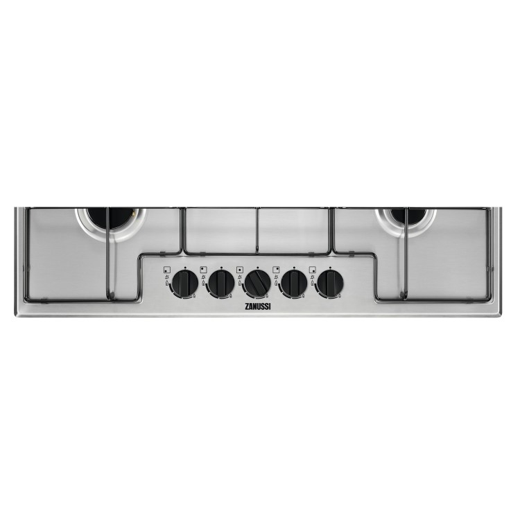 Zanussi EasyCook 60cm 5 Burner Gas Hob  - Stainless Steel