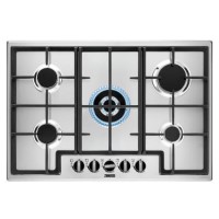 Refurbished Zanussi ZGNN755X 75cm 5 Burner Gas Hob Stainless Steel Refurbished Zanussi ZGNN755X 75cm 5 Burner Gas Hob Stainless Steel