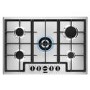 Refurbished Zanussi ZGNN755X 75cm 5 Burner Gas Hob Stainless Steel