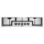 Refurbished Zanussi ZGNN755X 75cm 5 Burner Gas Hob Stainless Steel