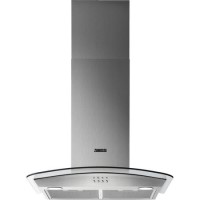 Zanussi 60cm Curved Glass Cooker Hood - Stainless Steel Zanussi 60cm Curved Glass Cooker Hood - Stainless Steel