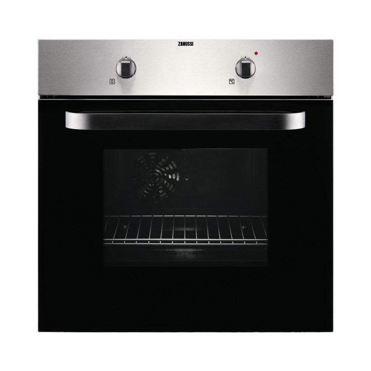Zanussi Electric Fan Oven And Ceramic Hob Pack Stainless Steel