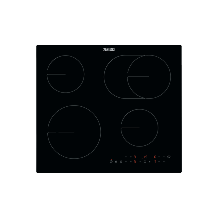 Zanussi 60cm 4 Zone Ceramic Hob with OvalZone