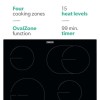 Zanussi 60cm 4 Zone Ceramic Hob with OvalZone