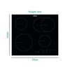 Zanussi 60cm 4 Zone Ceramic Hob with OvalZone