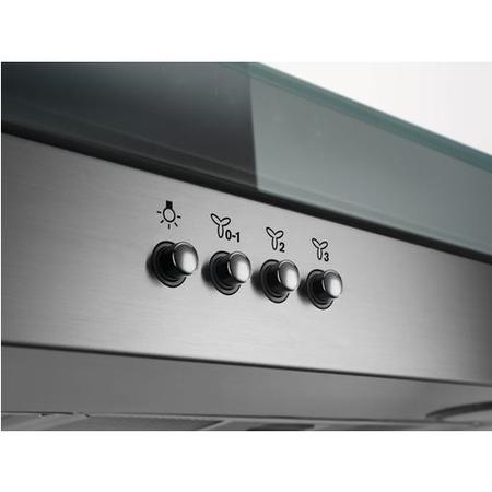 Refurbished Zanussi ZHS92650XA 90cm Flat Glass Island Cooker Hood Stainless Steel