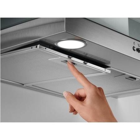 Refurbished Zanussi ZHS92650XA 90cm Flat Glass Island Cooker Hood Stainless Steel