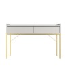 Beige Modern Dressing Table with 2 Drawers - Zion