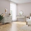 Beige Modern Dressing Table with 2 Drawers - Zion