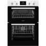 Refurbished Zanussi ZOD35661WK 60cm Double Built In Electric Oven With Programmable Timer White