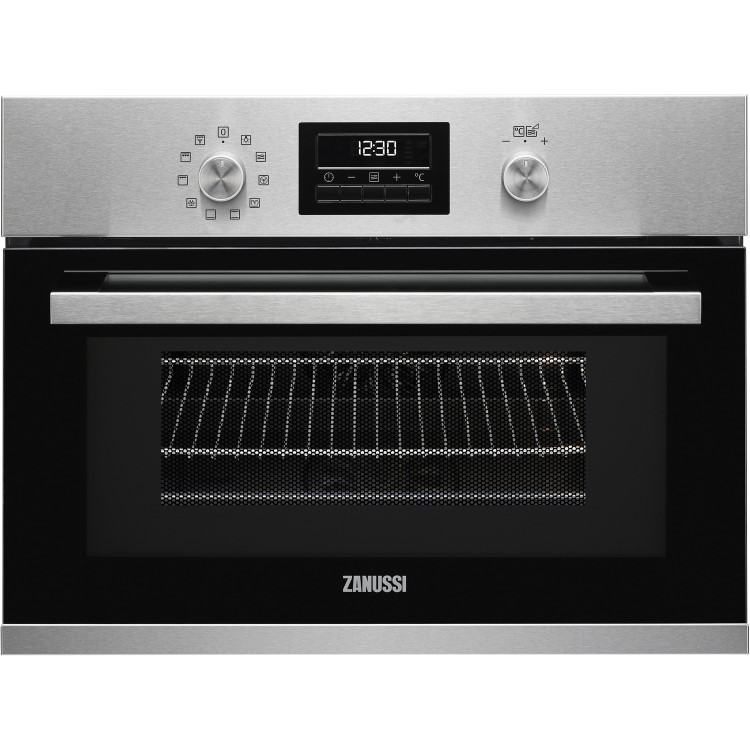 Zanussi ZKK47901XK Compact Multifunction Oven With Microwave  Antifingerprint Stainless Steel