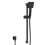 Grade A1 - Black Single Outlet Thermostatic Mixer Shower Set with Hand Shower - Zana