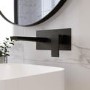Matt Black Wall Mounted Bath Tap - Zana