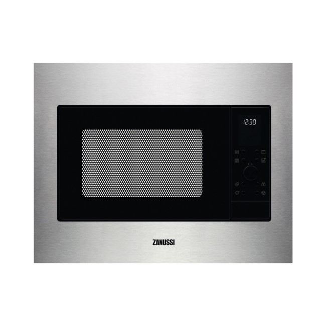 Zanussi ZMSN4CX Built-In Compact Combination Microwave Oven - Stainless Steel
