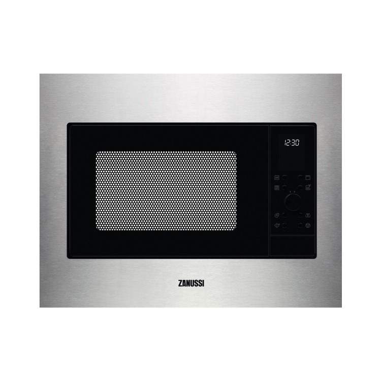 Refurbished Zanussi ZMSN4CX Built In 20L 900W Microwave Stainless Steel