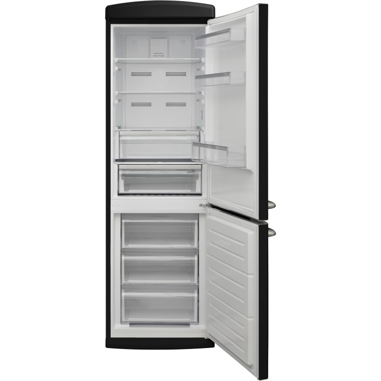 Zanussi 230 Litre 60/40 Freestanding Fridge Freezer - Matte Black