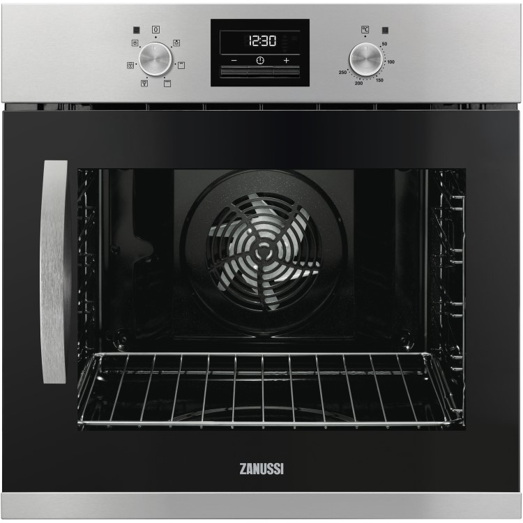 Zanussi Right Hand Hinge Side Opening Single Oven - Stainless Steel