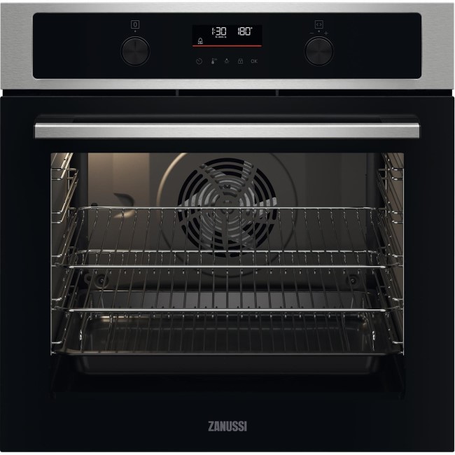 Zanussi ZOCND7XN Series 20 PlusSteam Electric Single Oven - Stainless Steel