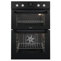 Refurbished Zanussi ZOD35802BK 60cm Double Built In Electric Oven With Catalytic Liners Black