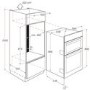Refurbished Zanussi ZOD35802XK Multifunction 60cm Double Built In Electric Oven Stainless Steel