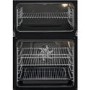 Refurbished Zanussi ZOD35802BK 60cm Double Built In Electric Oven With Catalytic Liners Black