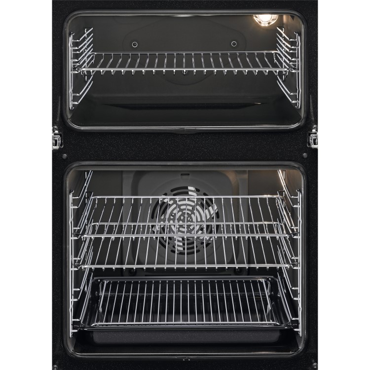 Refurbished Zanussi ZOD35802BK 60cm Double Built In Electric Oven With Catalytic Liners Black