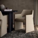 ZOE001 Beige Upholstered Dining Chair - Zoe
